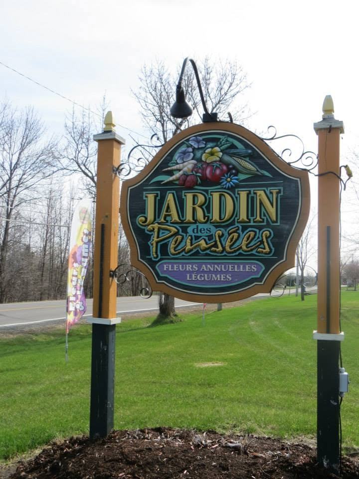 Enseigne du Jardin des Pensées